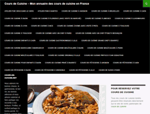 Tablet Screenshot of cours-de-cuisine.net